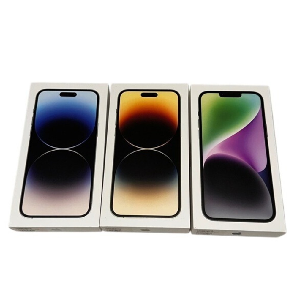 Apple iPhone 14 Pro Max & 14 Plus EMPTY BOXES Lot 3 Silver Gold Midnight 256GB